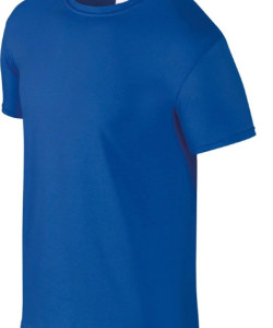 Футболка чоловіча синя (василок) Gildan Softstyle