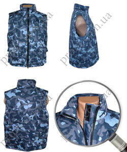 Жилет ватний, камуфляж, колір-город 48/3