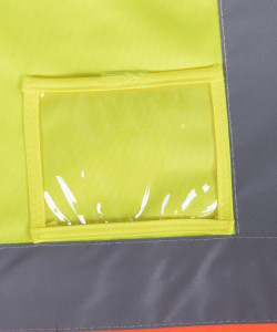 Жилет сигнальний дорожній жовто-помаранчевий KOS-ZIP YP