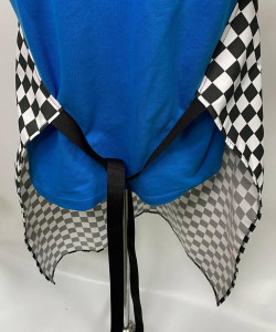 Фартух офіціанта, бариста модельний, тканина 80/20, розмір 97*70 см, колір у клітину