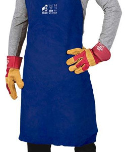 Фартух шкіряний зварювальника REIS WY-FSB Y розмір (60*90), Фартух слюсаря коричневий