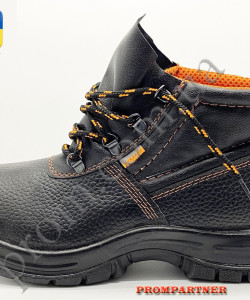 Черевики робочі 'ЄВРО' шкіра, підошва лита поліуретанова, маслобензостійкі ( в наявності розміри 46, 47)