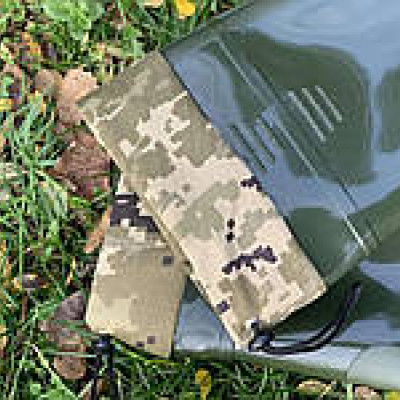 Чоботи чоловічі, високі з нашитою вставкою 'Мисливець'