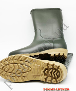 Чоботи ПВХ двошарові зелені, жіночі (в наявності 37-38, 39) Робоче взуття захист від вологи