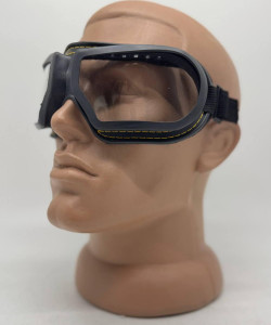 Окуляри ЗП-12У захисні закриті, лінза прозоре скло, пряма вентиляцією (оправа з повстю)