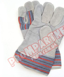 Рукавички спилок + х/б