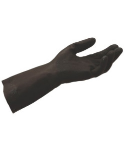 Рукавички латексні, хімстійкі  до 50% довжина 32см товщ. 0,6 мм, К50% Щ50% (перчатки кщс, перчатки химстойкие)