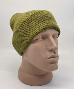 Шапка олівкова зимова, двойна з подворотом