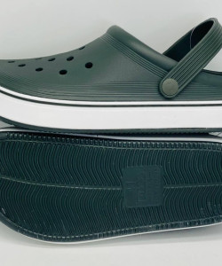 Кроксы сланцы DAGO колір хакі, шлёпанцы мужские, крокси чоловічі