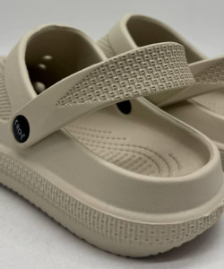 Крокси жіночі, колір бежевий, крокси пінка ЕВА кроксі жиночої бежеви