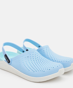 Крокси жіночі blue Luck line  крокси жіночі блакитні сілікон  , стильные кроксы голубые женские, подошва пвх