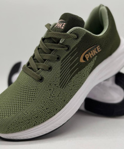 Кросівки літні сіточка LION колір хакі (оліва) Мокасині чоловічі,