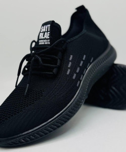 Кросівки літні сітка SAYT RLAE (колір чорний) Мокасині чоловічі