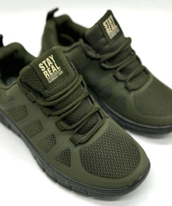 Кросівки літні хакі (олива) Мокасини чоловічі