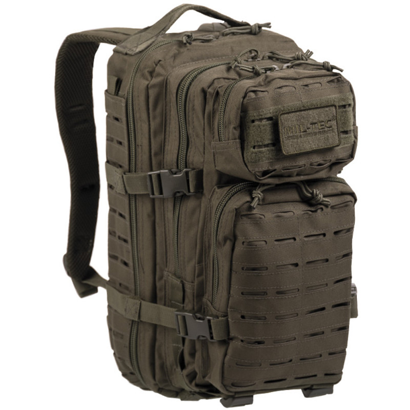 Рюкзак Mil-Tec тактичний, 20л US Assault Pack SM Laser Cut, колір оливкової (розмір В42 х Ш20 x Г25 см) Рюкзак Mil-Tec тактичний, 20л US Assault Pack SM Laser Cut, колір оливкової (розмір В42 х Ш20 x Г25 см)