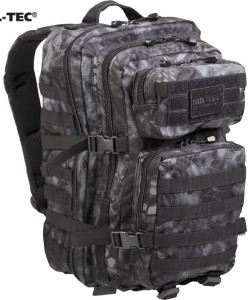 Рюкзак Mil-Tec тактический, 36л молли BACKPACK US ASSAULT LARGE черный камуфляж Рюкзак Mil-Tec тактический, 36л молли BACKPACK US ASSAULT LARGE черный камуфляж