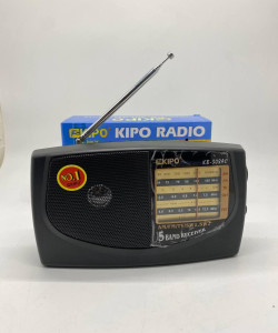 Радіоприймач KIPO-KB 308AC (FM/AM/SW/TV), Телескопічна антена, відкидна ручка, радіоприймач