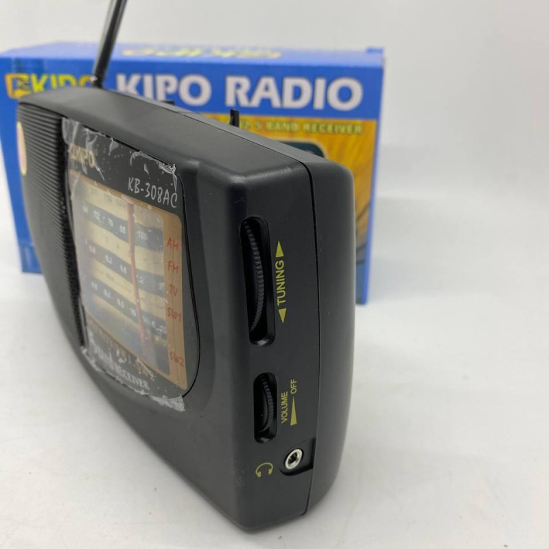 Радіоприймач KIPO-KB 308AC (FM/AM/SW/TV), Телескопічна антена, відкидна ручка, радіоприймач Радіоприймач KIPO-KB 308AC (FM/AM/SW/TV), Телескопічна антена, відкидна ручка, радіоприймач
