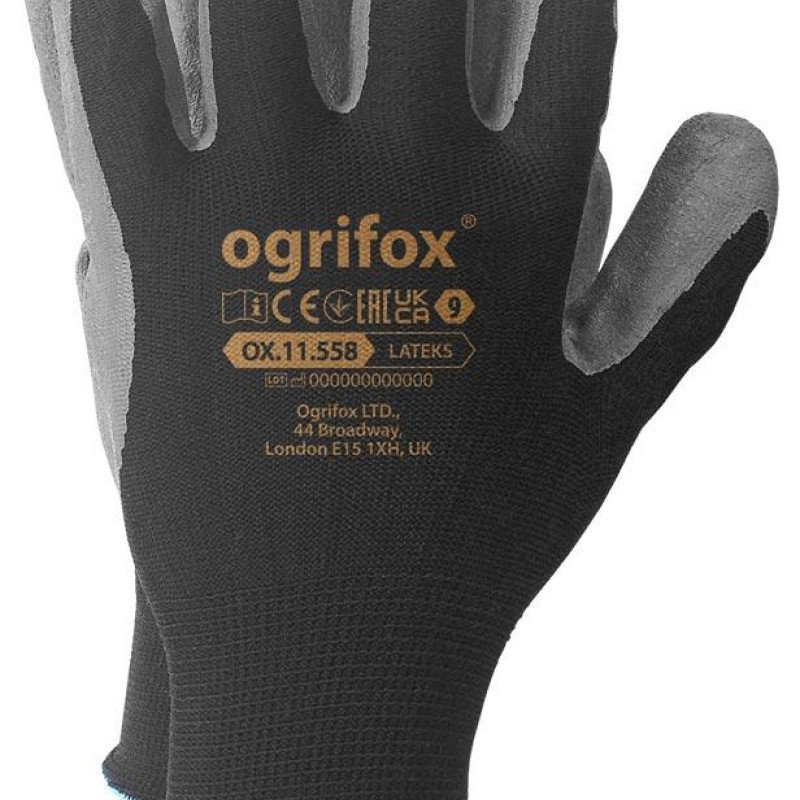Рукавички робочі Ogrifox OX-LATEXS з покриттям спіненого латексу, REIS (розмір 9, 10) 08 Рукавички робочі Ogrifox OX-LATEXS з покриттям спіненого латексу, REIS (розмір 9, 10) 08