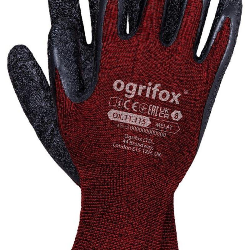 Рукавички робочі Ogrifox OX-MELAT з покриттям спіненого латексу, REIS (розмір 9) Рукавички робочі Ogrifox OX-MELAT з покриттям спіненого латексу, REIS (розмір 9)