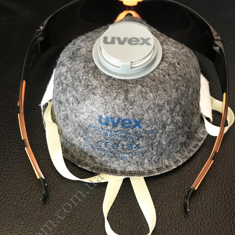 Респіратор захисний UVEX silv-Air 7110, з клапаном, ступінь захисту FFP-1 Респіратор захисний UVEX silv-Air 7110, з клапаном, ступінь захисту FFP-1