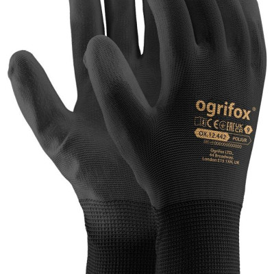 Рукавички робочі Ogrifox OX-POLIUR з покриттям поліретану, REIS Рукавички робочі Ogrifox OX-POLIUR з покриттям поліретану, REIS