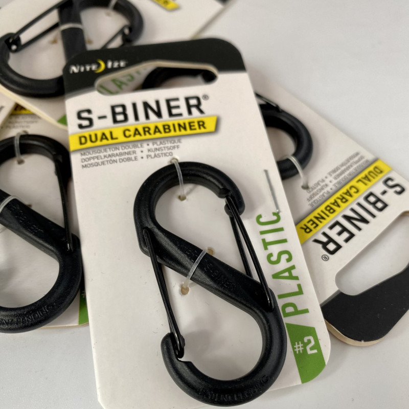 Тактичний карабін, колір чорний. Карабін розвантажувальний Nite Ize Karabiner S-Biner Gr. 2 Тактичний карабін, колір чорний. Карабін розвантажувальний Nite Ize Karabiner S-Biner Gr. 2