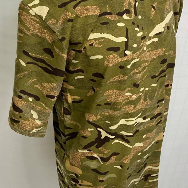Футболка армійська Multicam 100% бавовна, пл.165 г/м2, футболка камуфльована Мультикам Футболка армійська Multicam 100% бавовна, пл.165 г/м2, футболка камуфльована Мультикам